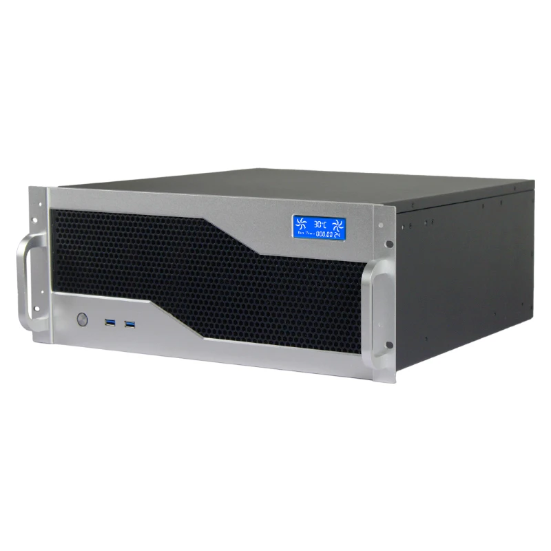 Black 4U Short Case Server Chassis Rack-Mounted Industry Case with Hot Swap Power for Great Wall Ready Stock