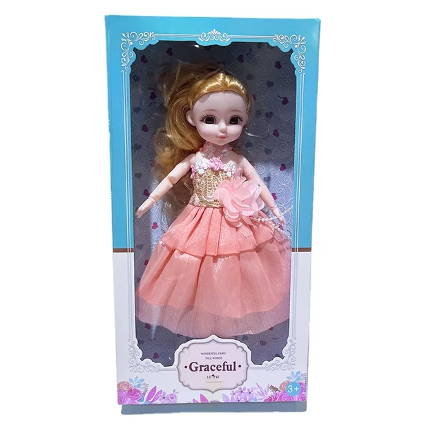 Wholesale Fashion 30CM Barbiees Dolls Princess Girl Toy Mini Doll or Dress Up Clothes Accessories
