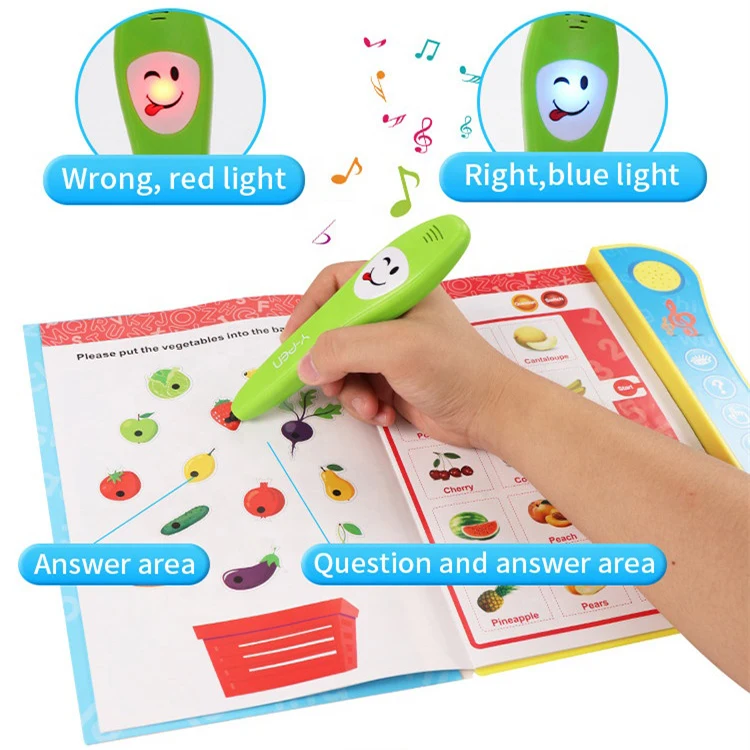 
 ABS Chinese English Voice Audio Kids Education Learning Books Talking Pen Talking Book  