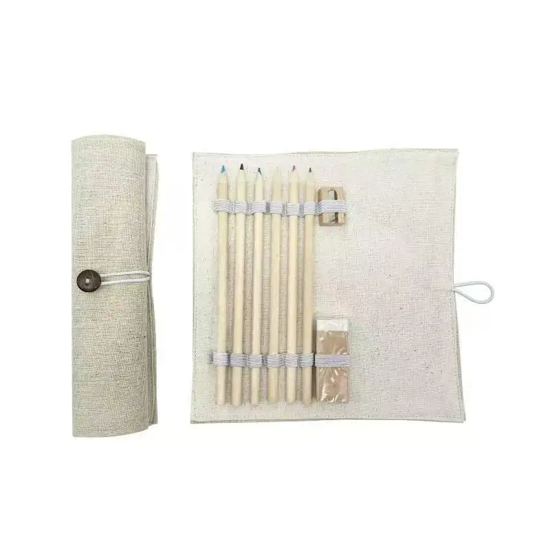 Customizable Logo, Office Supplies, Student Learning Stationery, Creative, Retro Cotton and Linen Stationery Set