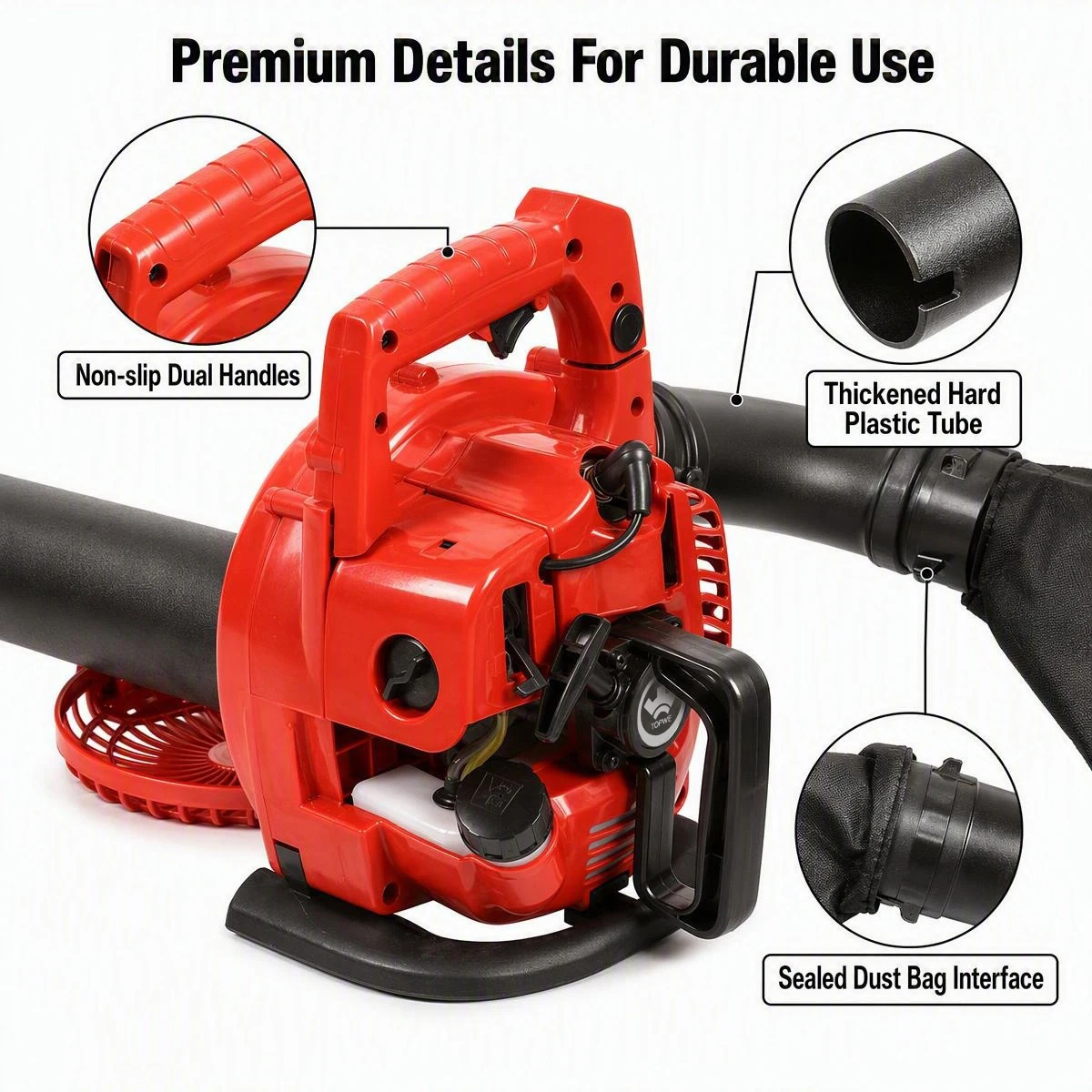 Petrol Blower, 26cc, 7500r/min, Portable - detail 14