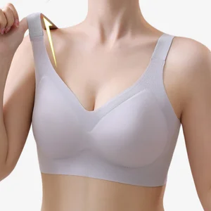 Best Push-Up Bra for Large Breasts Seamless Wireless Padded Adjustable Anti-Sagging Fixed Cup Comfortable Breathable Bra