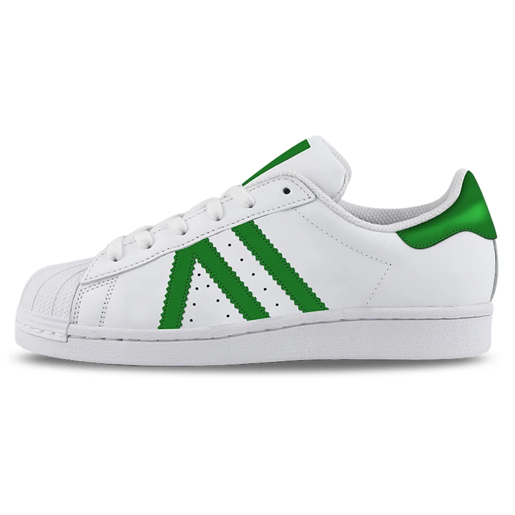 adidas gazelle silver green womens Adidas Shell Toe Superstar White & Black Trainers