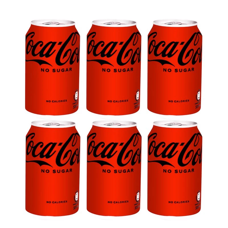 Hong Kong Version of Imported Cooca-Cola Lemon-flavored Cola Carbonated Beverages Internet Celebrity Soda Drinks Cans Food Beverage