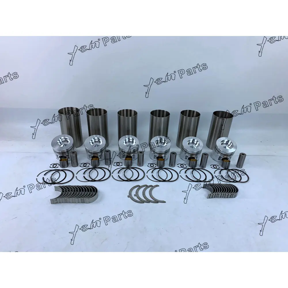 Overhaul Repair Kit With Piston Rings Liner Bearings For Mitsubishi S6K Engine Replacement Parts
