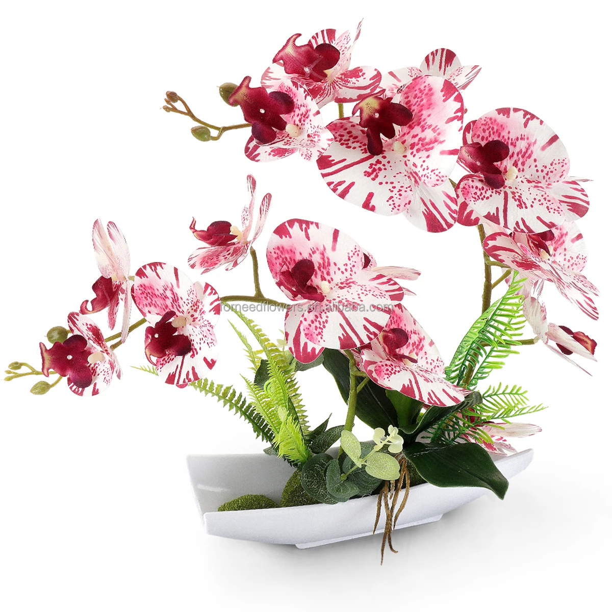 Factory Real Touch Cheap Artificial Orchid Plant Wedding Orchid Silk