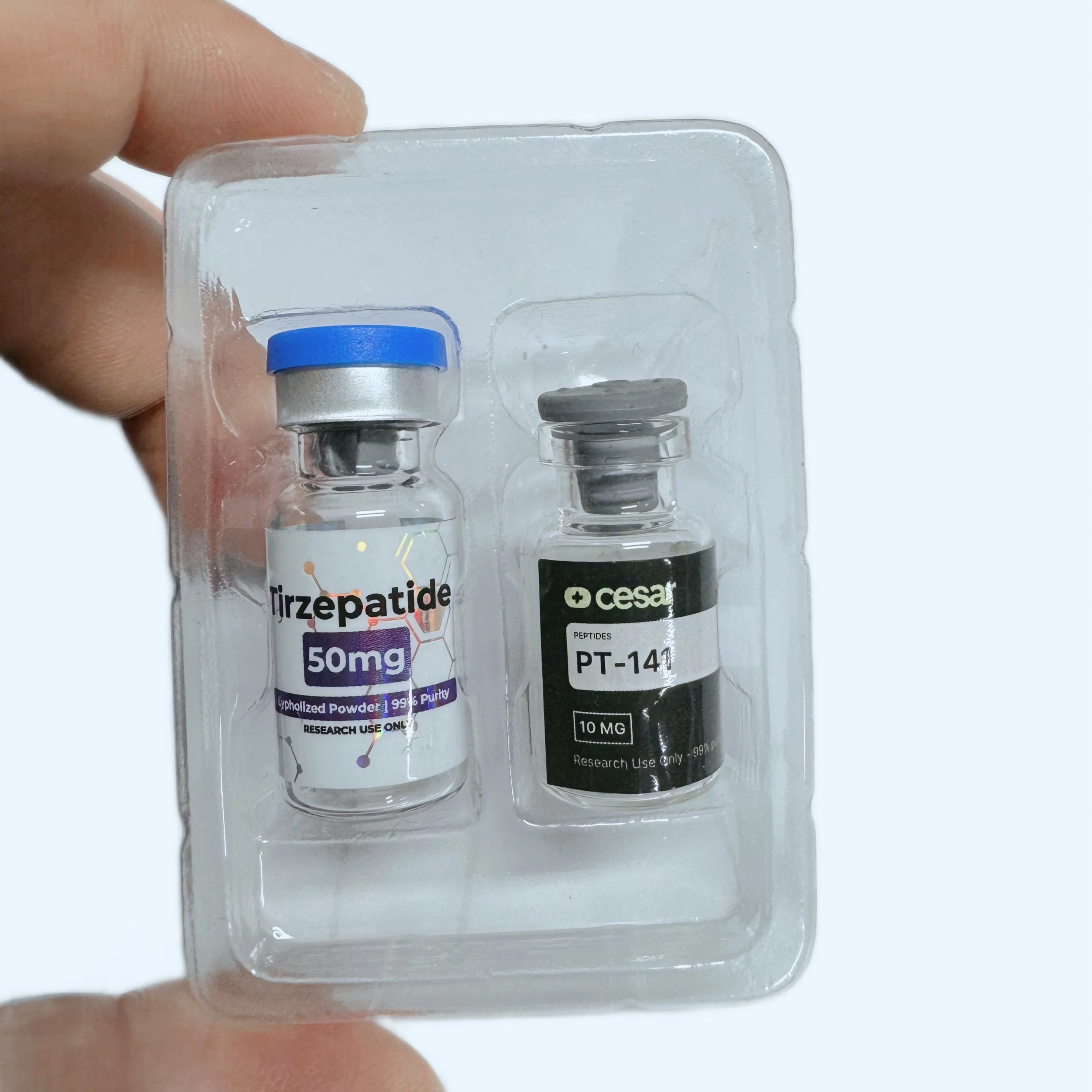 Sticker Printing Custom Holographic PET Adhesive Stickers Brand Product Label for 3ml 5ml 10ml Vial manufacture