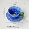 Tasse bleue + soucoupe
