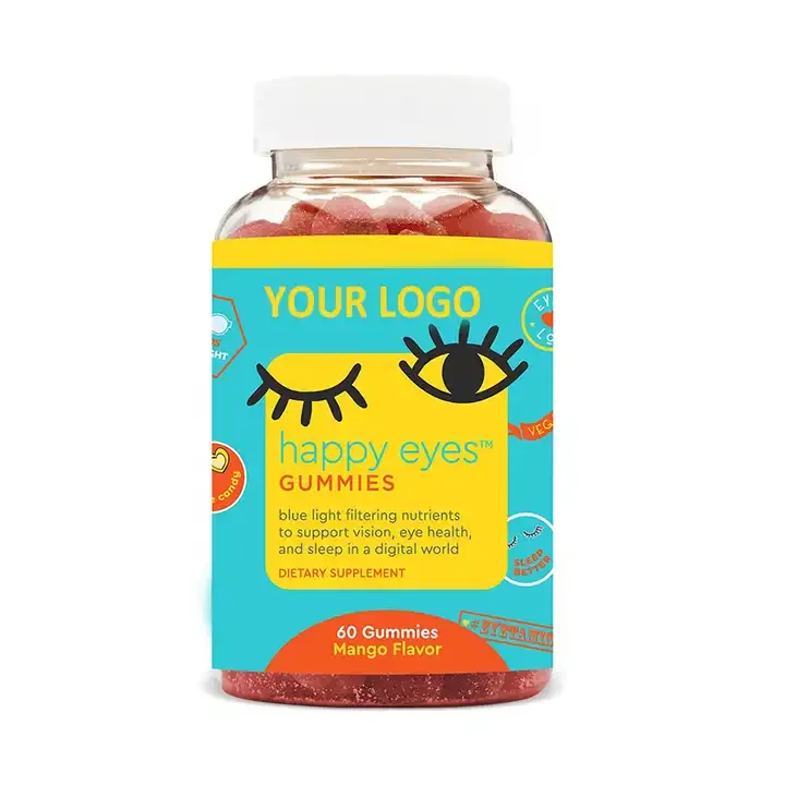 Hot Sale Custom Vegan Magnesium Zeaxanthin Eyes Lutein Gummy Candy For Protection Eyesight