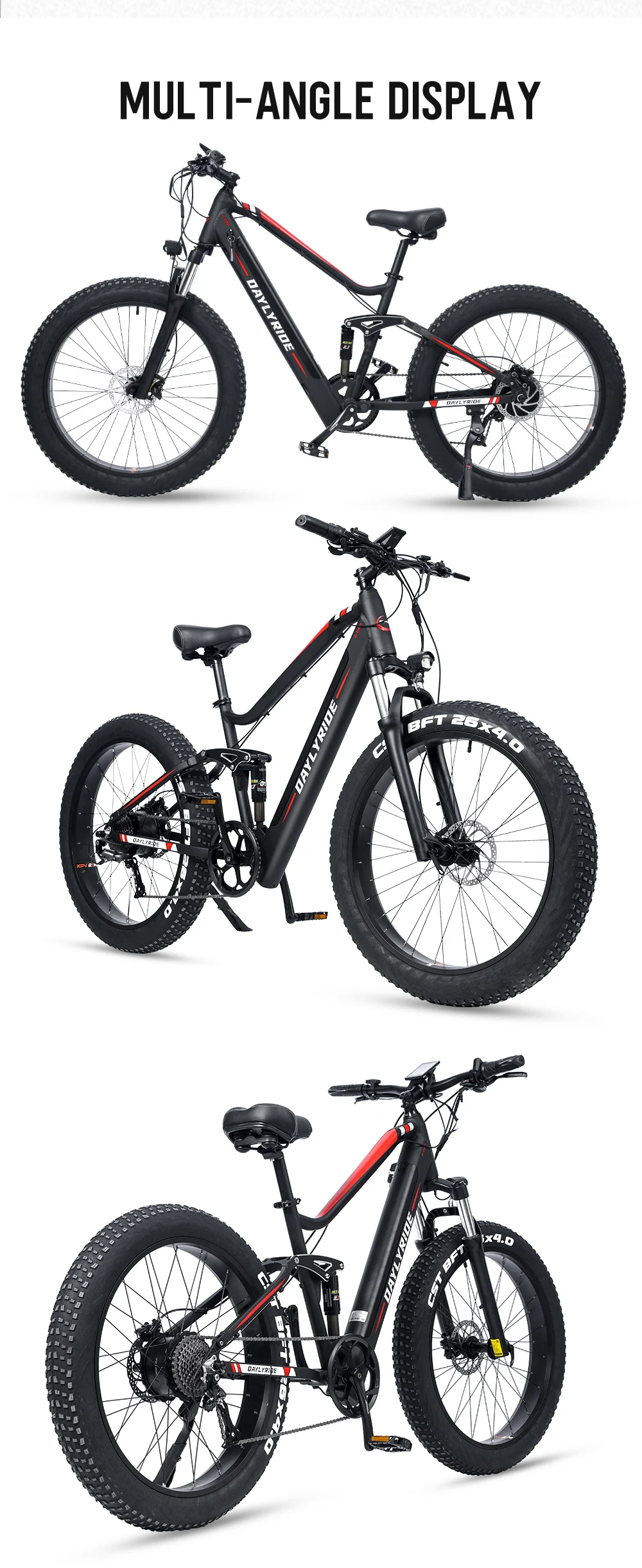 Eu Us Ca Warehouse Stock Ebike 1000w 750w 500w Electric Mountain