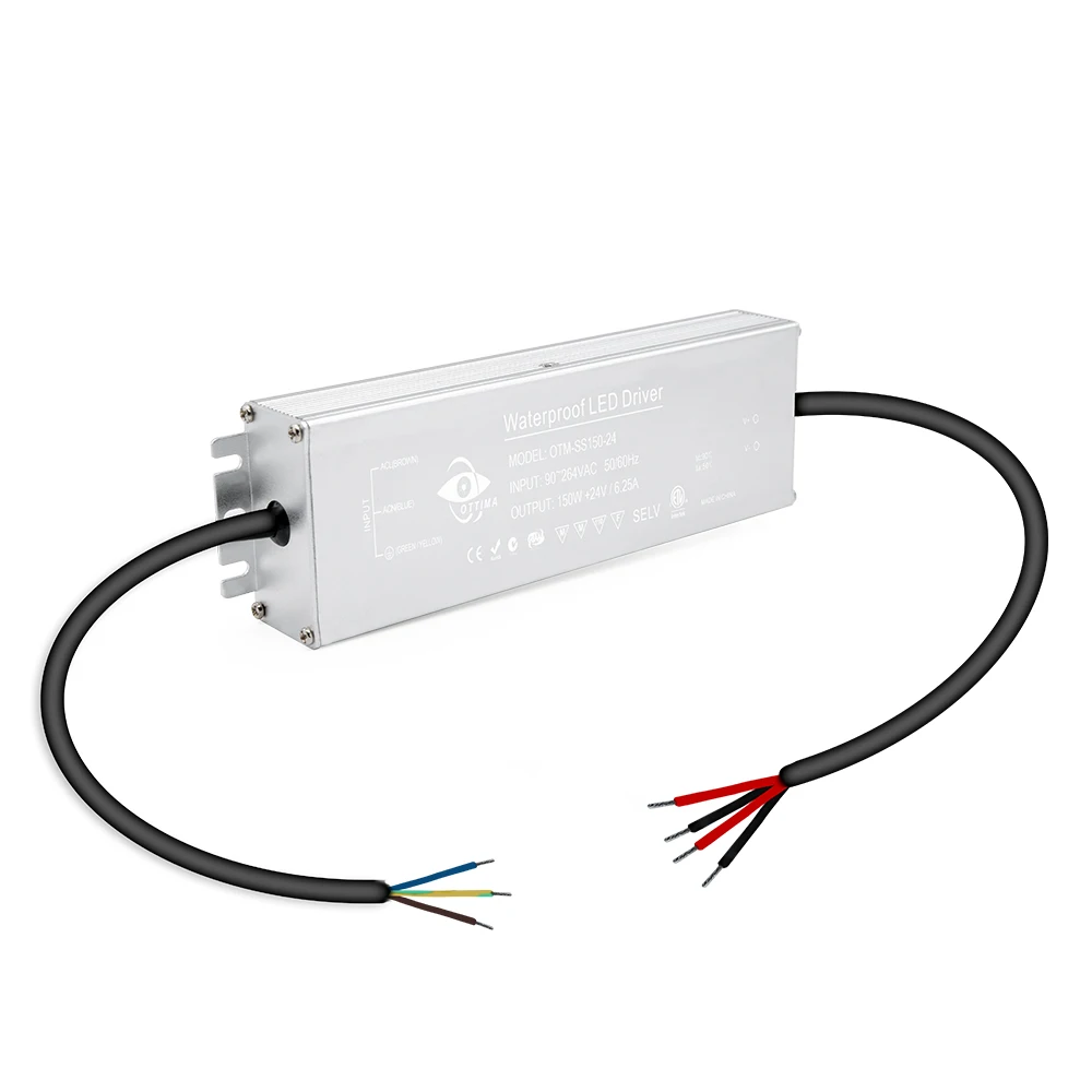 Waterproof IP67 150W Constant Voltage 12V Led Power Supply 24V Switching Power Supply