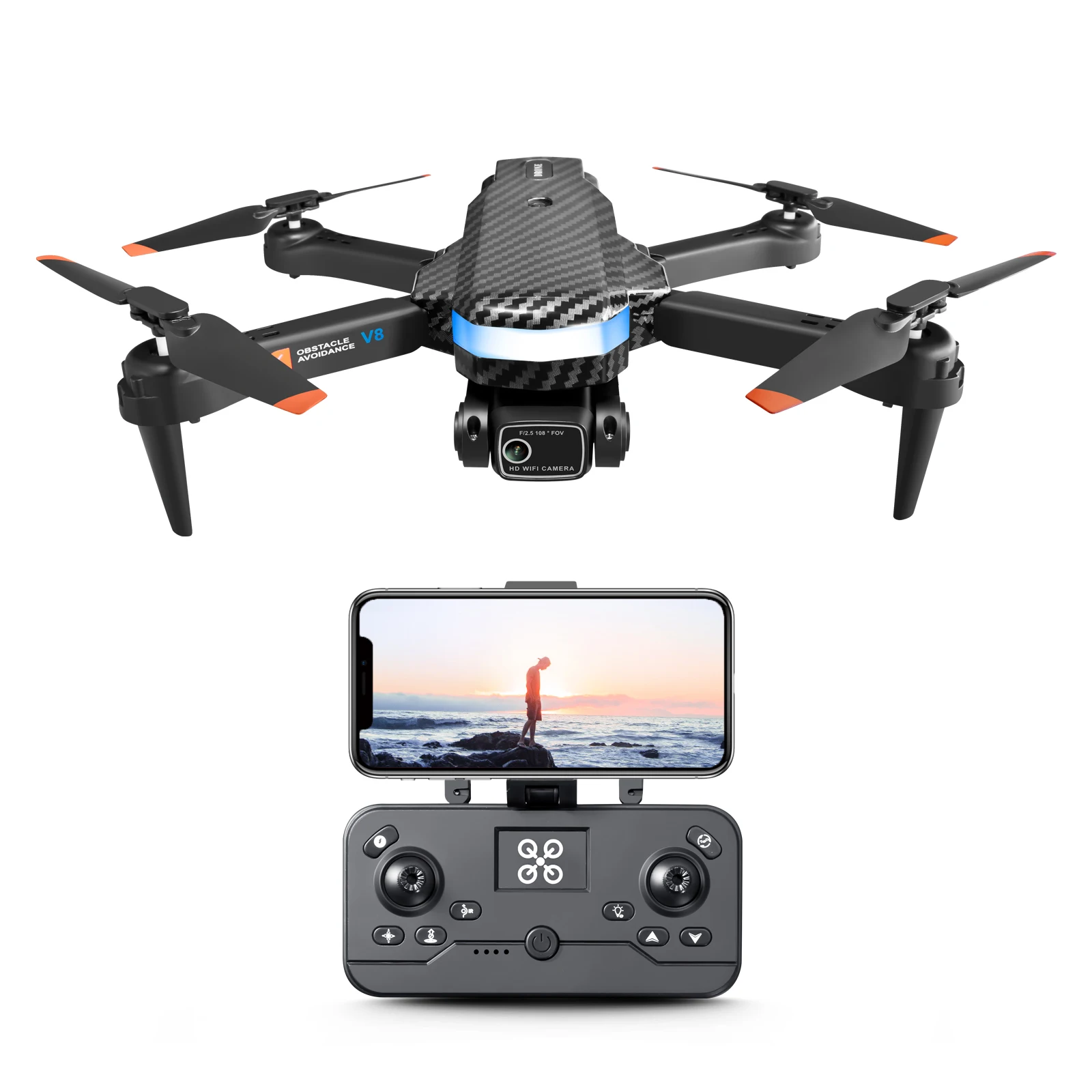 4DRC V8 New Mini Drone 8k profession HD Wide Angle Camera WiFi fpv ...