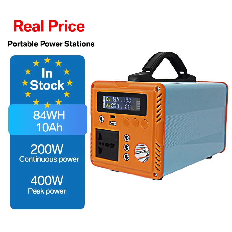 84WH (12V 7A) Portable Energy Storage System - 200W AC Output with Lead-Acid Battery