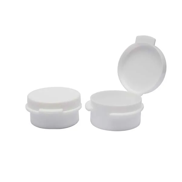 Factory Direct 1ml Clear Sample Jar 1g Polypropylene Flip Top Plastic Jar for Concentrate Cosmetics Container