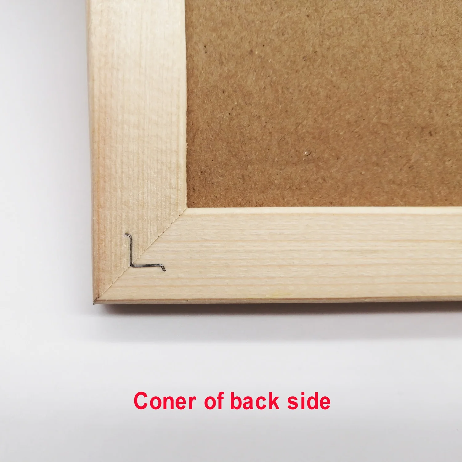 Standard Size 30cm Wooden Frame Cork Bulletin Board Notice Push Pins for Office Home School Message EMDA Brand Model 1540031