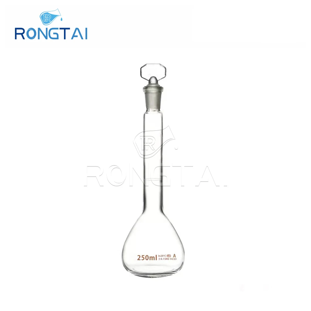 RONGTAI Medical and Laboratory Consumables Volumetric Flasks for Specific Gravity China Amber Transparent Volumetric Flask