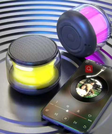BT 5.0 Speaker Subwoofer Portable Player RGB Light Speaker Waterproof USB Outdoor Speaker
