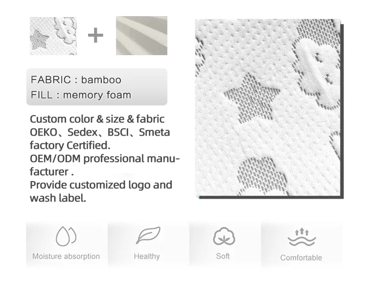 Non-slip Bottom Super Soft Bamboo Fiber Baby Changing Pad Cover for Newborn Baby factory