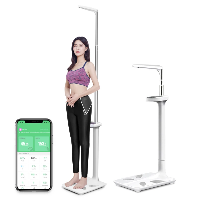 BT 200kg BMI анализатор состава телесного жира, цифровые весы для взвешивания тела с измерением высоты