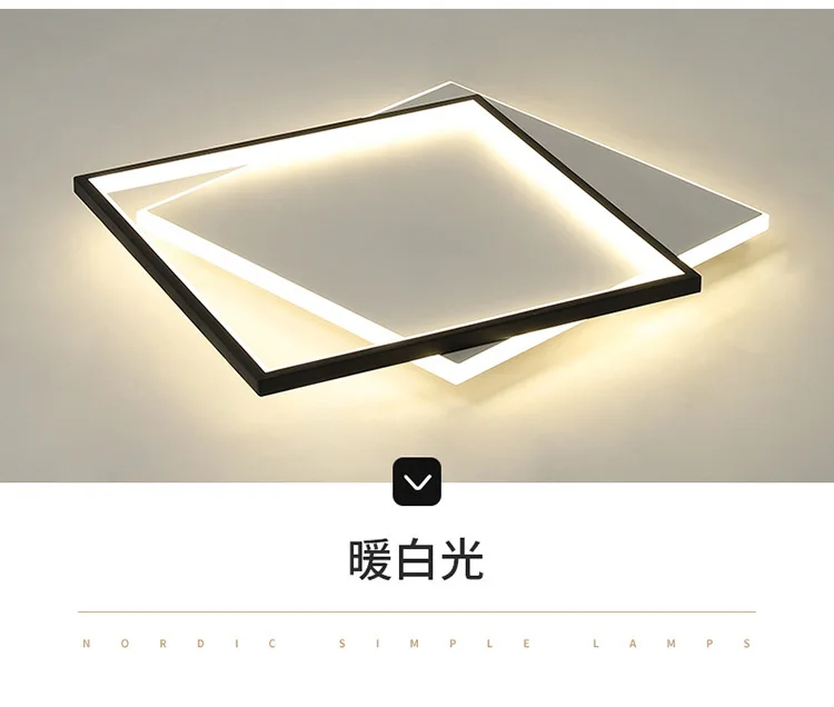 MEEROSEE Bedroom Light Luxury Lustre Led Fall Ceiling LED Lights MD87163