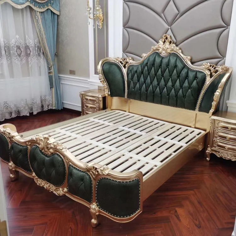 アンティーク高級ヨーロッパバロック式ベッドフレンチスタイル1616