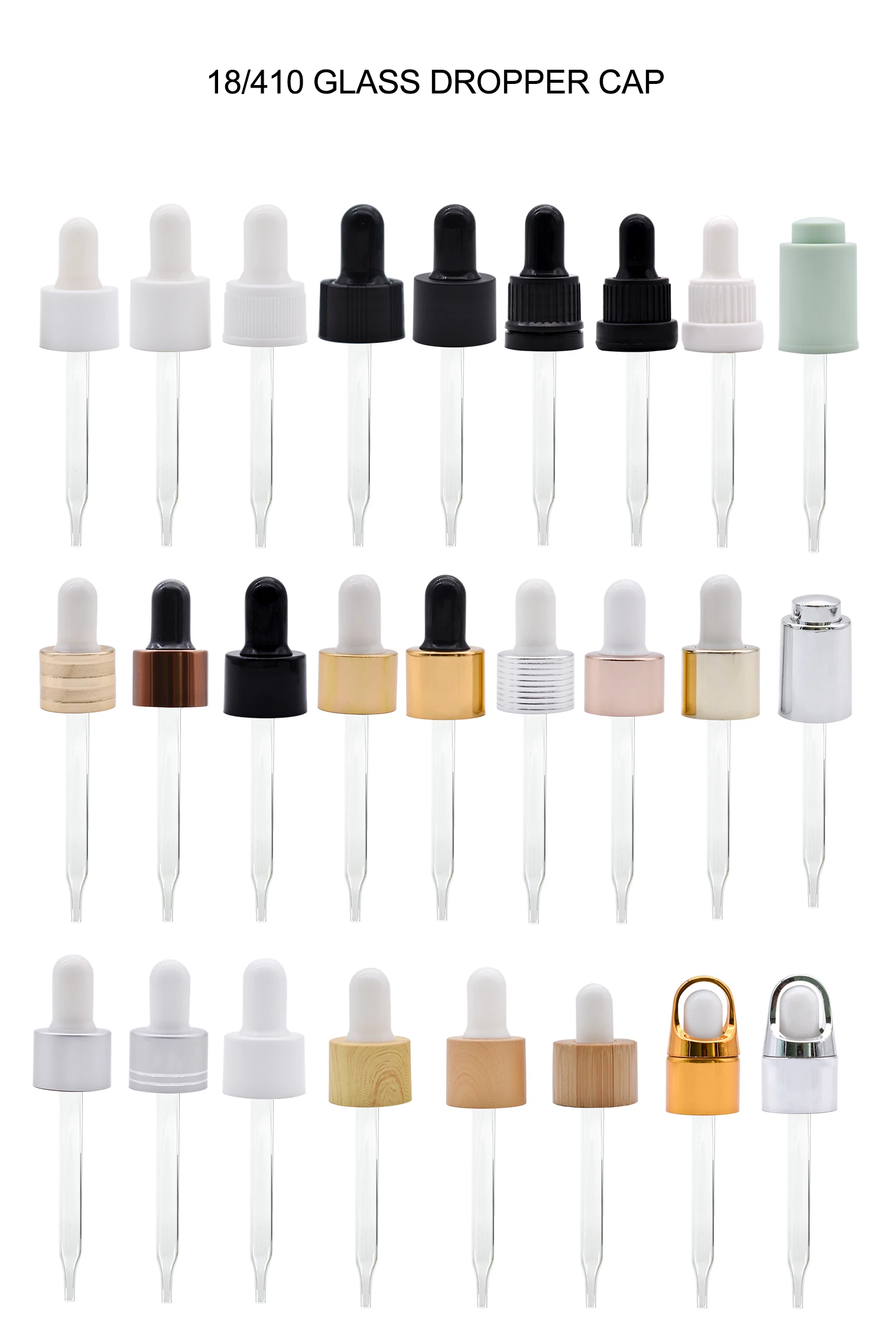 18mm Alumite Gold / Silver / Black Spray Cap With Cover For Perfume And