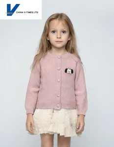 China V-Times Children's Sweater 2026 Autumn New Girls' Knitted Cardigan Boys' Jacket Baby Spring Autumn Wear