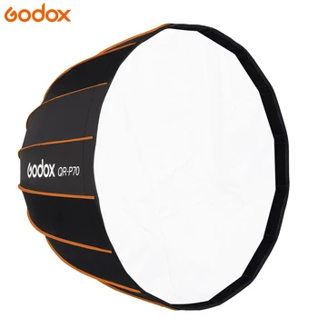 Godox Softbox Accessories QR-P70 70CM Quickly Release Parabolic Deep Softbox for Video Light Bowens Mount Studio Flash detail image
