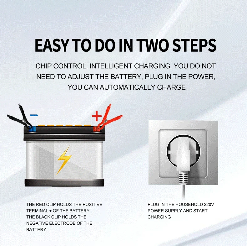 Automatic fast 12V car battery charger 12v 6a Maintenance-free deepcycle 12 volt trickle battery charger with pulse repair_18