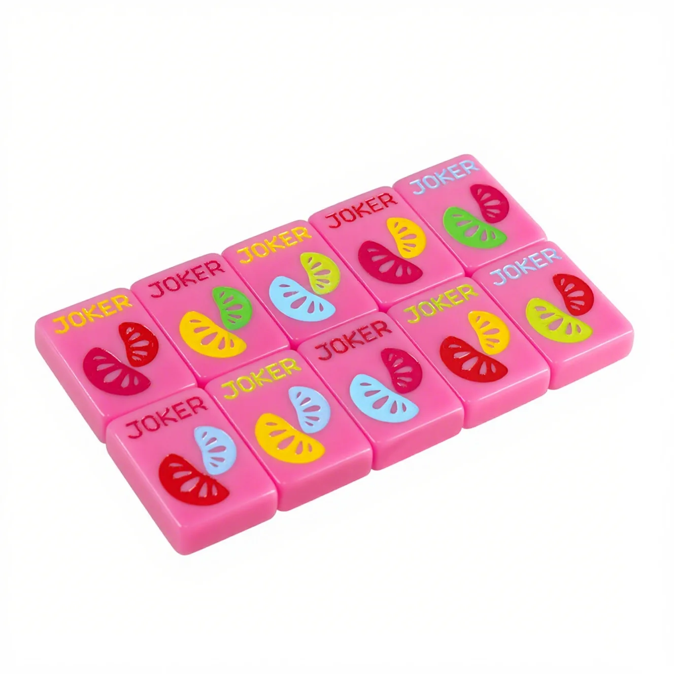 160 Tiles Travel Mahjong Set - Millennial Pink & Acrylic