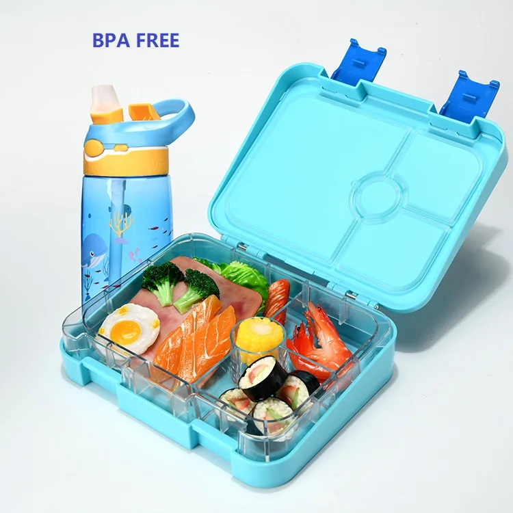 Aohea Bento Lunch Box for Kids 4 Compartment Lunch Containers Kids