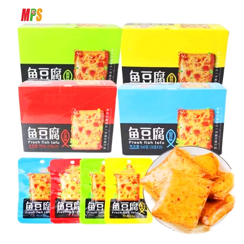 Factory Japanese Snacks Wholesale Trendy Snacks Spicy Beancurd Prepacked Food Non Fried Fish