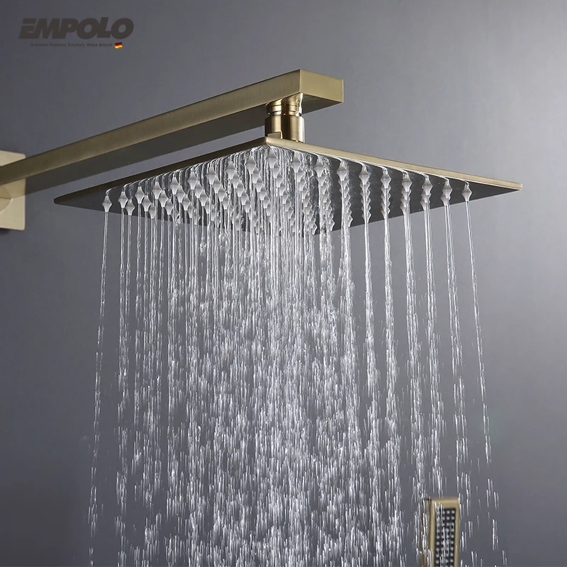 New Design UPC Shower of Concealed Bathroom Gold Shower Faucet Sets With Bathtub Faucet and Hand Shower