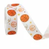 Basketball & Star-White-2.2cm*10yds