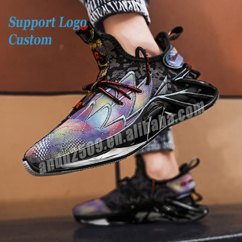 fashion men running lightweight blade style sneakers