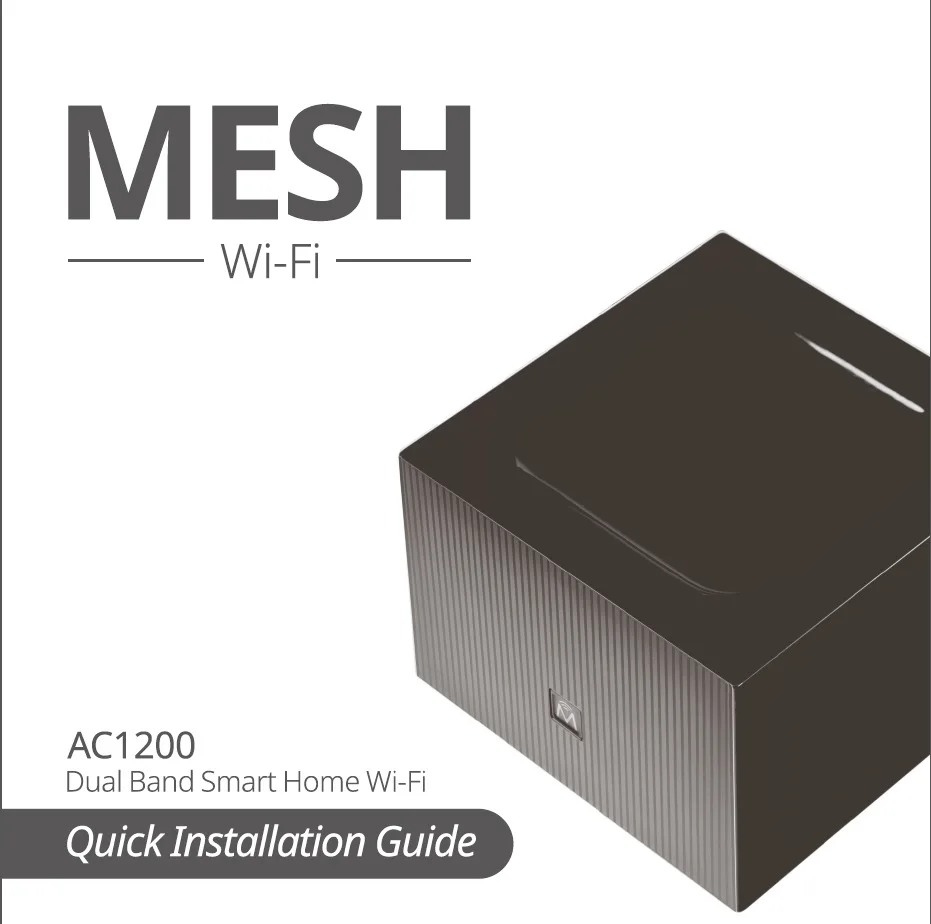 1200mbps MESH Router - Seamless Roaming & Reliable Wifi