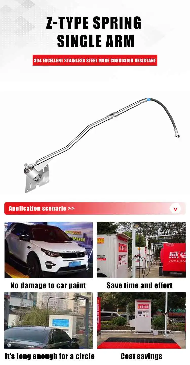 Retractable High Pressure Wall Mount Car Wash 360 Degrees Swing Arms ...