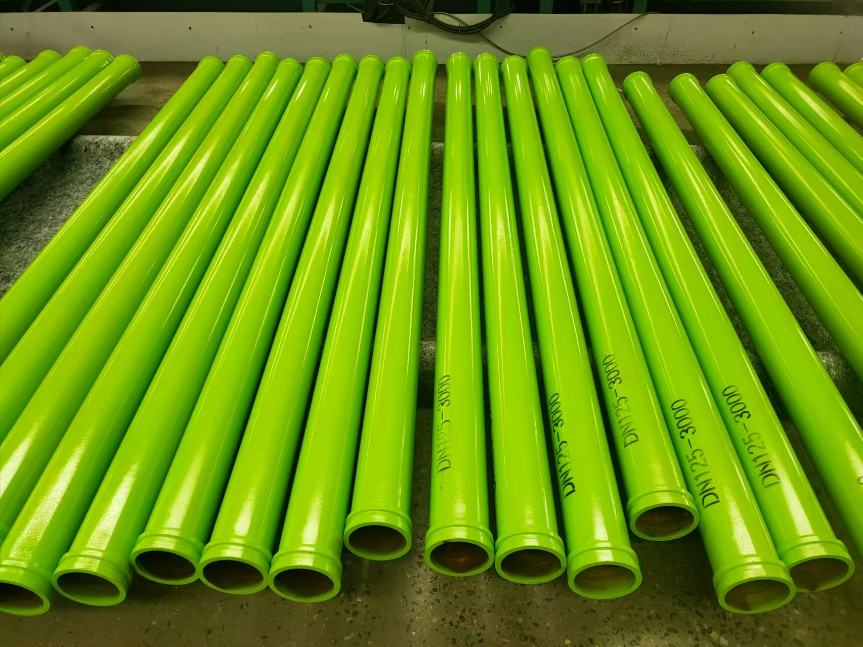 Heng Yuan 5 Inch Twin-wall Wear-resistant Concrete Pump Straight Pipes Green/Red/Yellow Options OEM/ODM Service 6 Months