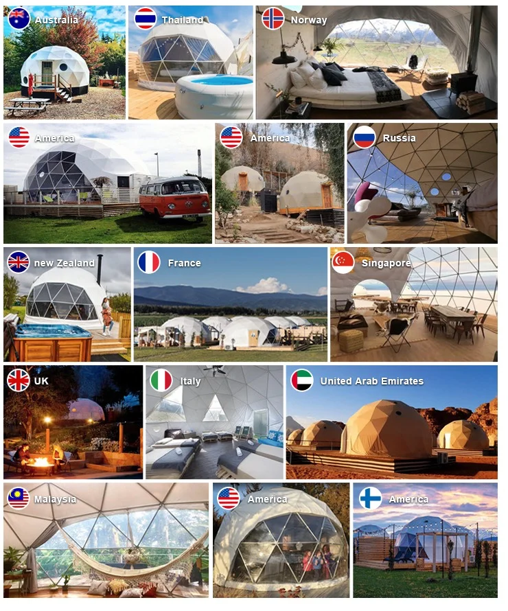 Glamping Heat Insulation Geo Iglu Tent Scenic Iglo Dome Tent Hotel Hot