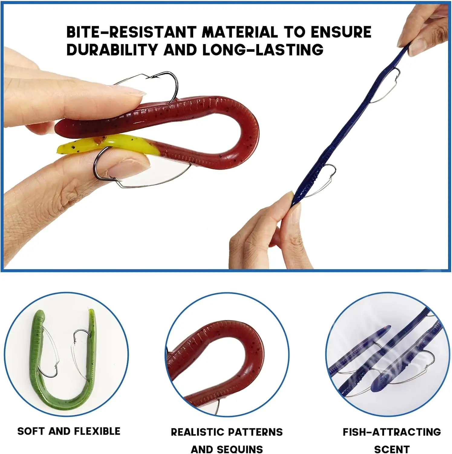 Fishing Lures, Full-Size Multi Jointed Swimbait, Slow Sinking Segmented Bass Fishing Lure, Swimming Fishing Lure Freshwater Saltwater, Perch Pike Walleye Striped Bass Lures, Fishing Bait Kit