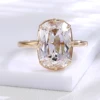 14K solid gold lab diamond ring