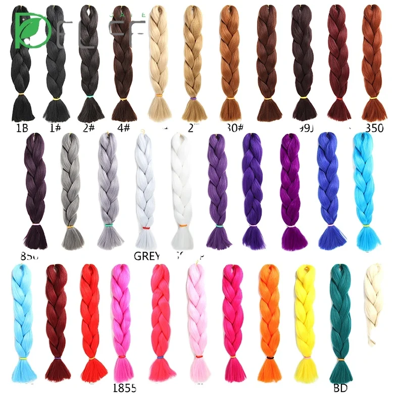 Jumbo Braids Hair Extensions Colored Braid Hair Synthetic Braid Hair Top Quality Multiple Colors