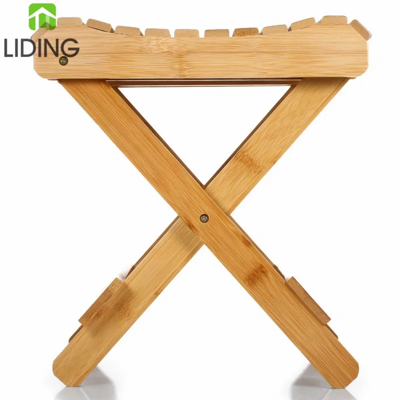 
Складной стул из натурального бамбука, мини-стул из бамбука, складной стул для дома 