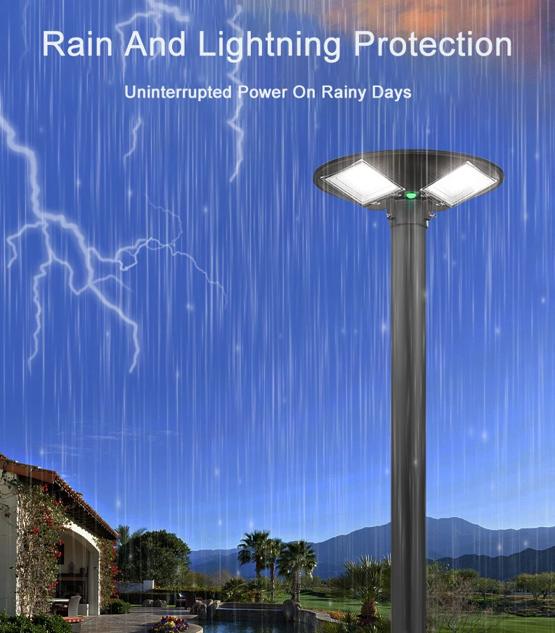 High Quality All In One Solar UFO Light 300w 500w 150-160LM/W High Power LED Chip