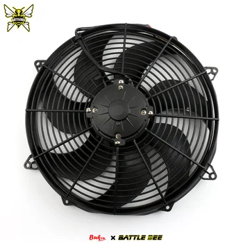 12V Universal 16-Inch Radiator Oil Cooler New Electric Pull Push Fan for Engine Cooling System