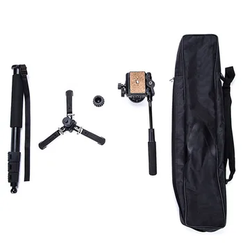 YUNTENG VCT-588 Pro Camera Fluid Drag Tripod Monopod for DSLR Cameras detail image