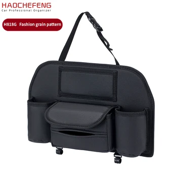 Haochefeng factory Car Interior Accessories Universal Car back seat cover organizer car trunk organizer bags with cup holder