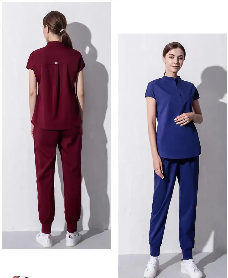 Ready To Ship Polyester Rayon Spandex Scrubs Medical Hospital Nurse