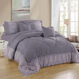 Factory Hot Sale Bedding Sets 7 Pieces Comforter