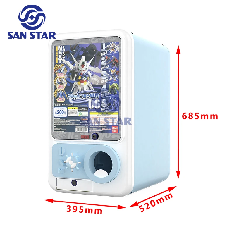 Japanese Gacha Vending Machine Prize Candy Automatic Coin Operated Mini Capsule Toy Gashapon Machines